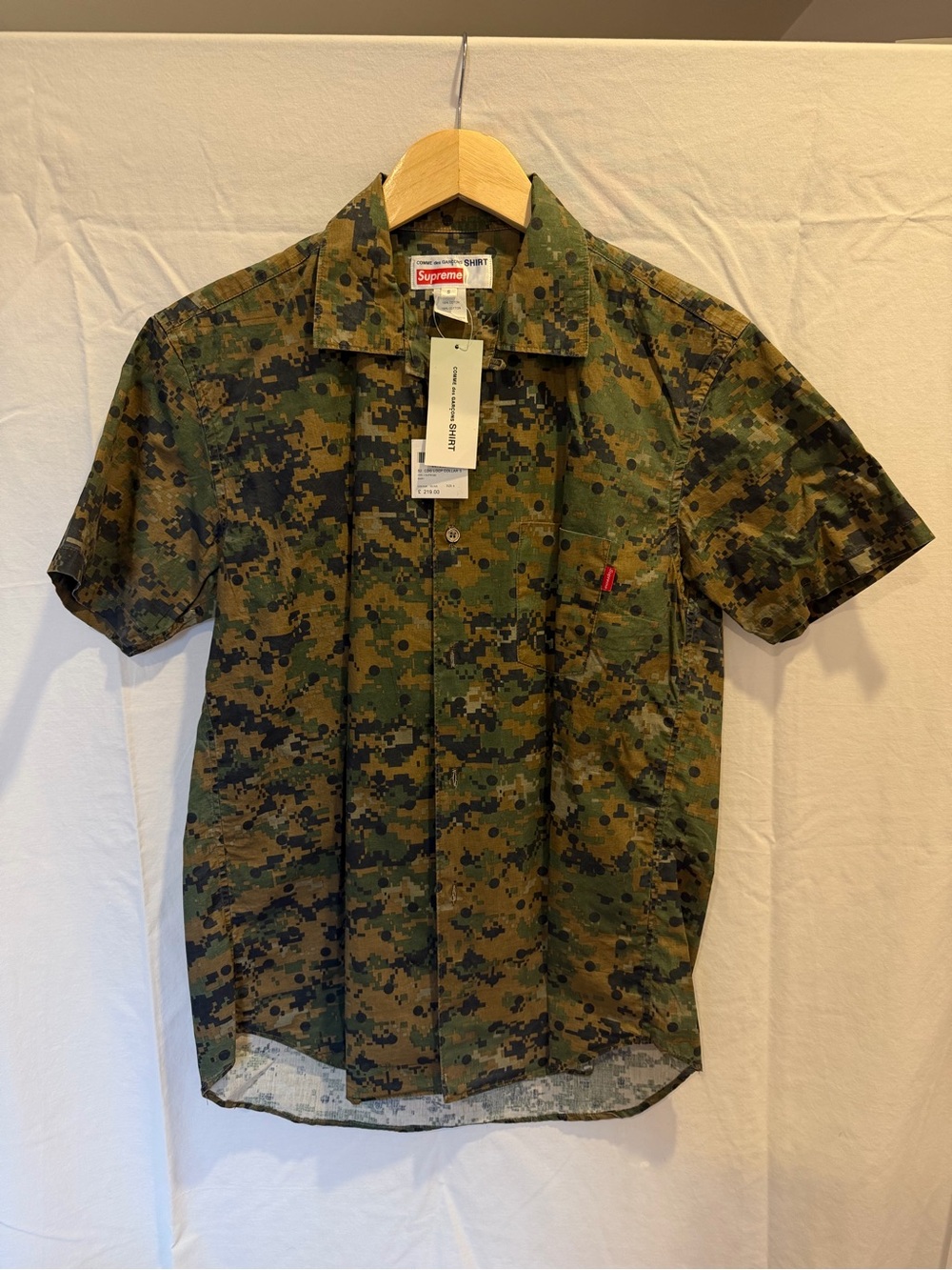 Supreme x Comme des Garçons Digi Camo Button Up Size Small